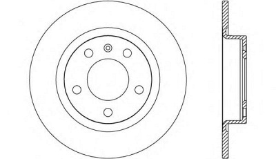 OPEN PARTS bda264910 -  Тормозной диск